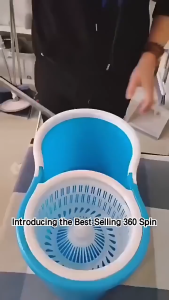 Magic Spin Mop With Spinner and Bucket Tornado Mop 360 Easy Rotating Map Floor Mop Cleaning