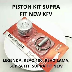 PISTON KIT SUPRA FIT NEW KFV 0.50 LEGENDA REVO 110 LAMA SUPRAFIT NEW BERKUALITAS ASLI ORIGINAL HONDA