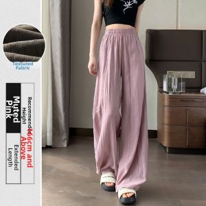 Brown Summer Lightweight Loose Casual Pants