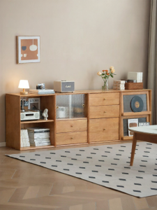 WEISHA | Modern Simple Real Wood Bookshelf