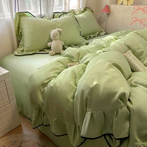 ปลอกผ้านวมลูกไม้สีทึบ 1 ชิ้น ปลอกผ้านวมห้องพักที่สะดวกสบาย เรียบง่ายและทันสมัย (ไม่รวมแกนและปลอกหมอน)