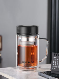Fuguang | Double Layer High-borosilicate Glass Water Cup for Business