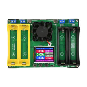 Gaqqee | Máy Kiểm Tra Pin 4 Kênh 18650/21700 Với Màn Hình Màu 177 Inch Kiểm Tra Điện Trở Trong Cổng Type-C Cho Các Vật Tư Điện Tử DIY