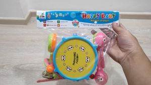 [KST] Mainan Alat Musik Drum Edukasi Musikal Bayi 5Pcs Hadiah Ulang Tahun Anak Perempuan