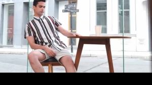 Fashion Mens T-Shirt Gradient Cross Graphic Clothing Short Sleeve Tops Mens Loose T-Shirt