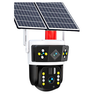 Solar Camera Monitoring 360 Degrees No Dead Angle Mobile Phone Remote HD Night Vision Outdoor No Electricity No Network Video Camera Lens