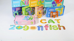 Magnetic Alphabet ABC Letters Puzzle Toys Early Educational Toys Magnetic Fridge Stickers Set For Kids Boys Girls Gifts