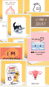 Funny Late Card - Sorry Its Late I Forgot | Running Banana Clock | A6