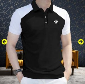 Áo thun polo nam phối cao cấp thiết kế trẻ trung năng động lịch lãm.chat liệu vải mềm mịn thoáng mát