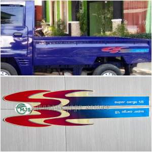STIKER STRIPING LIS BAK MOBIL PICK UP CARRY 1500 CC SUPER CARGO 1.5