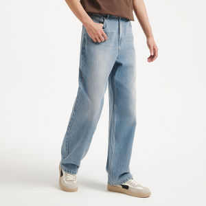 Hotwind | Quần Jeans Nam Vintage Dáng Rộng Thẳng