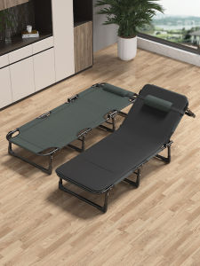 Portable Folding Single Bed Office Nap Bed Simple Design Military Bed Home Use Multi-Function Recliner Chair Leisure Furniture
