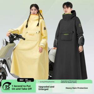 New raincoat single person thick and extended raincoat cycling electric bike anti floating motorcycle raincoat