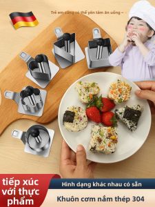 MONLEYTA | Mô Hình Sushi Tam Giác Cấp Thực Phẩm Đúc Hạt Gạo