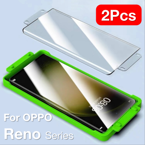 2pcs For OPPO Reno 11 10 9 8 7 6 5 4 3 12 Pro Plus Reno11 Reno10 Screen Protector Protective with Install Kit Not Tempered Glass