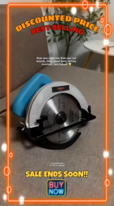 REAIM Circular Saw 7Inch 1400W Electric Wood Cutting Machine Hand Held Power Saw Wood Cutter Multipurpose Cutting Tool