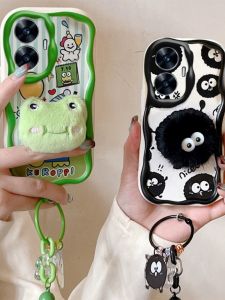 Applicable to Realme C55 Phone Case Airbag Drop-Resistant Real Me C55 Soft Protective Case Stylish Creative Rmx3710 Stereo Stuffed Cartoon Cute Men and Women Couple New