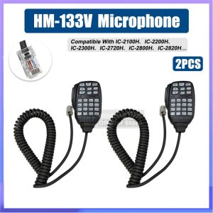 HM-133V Handheld Speaker Microphone DTMF Keypad Durable Mic RJ45 8-Pin Connector Compatible With Icom Radio IC-E880 IC-2720H Mic