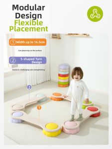 XINQI | Sensory Training Children Rainbow River Stepping Stones Toy