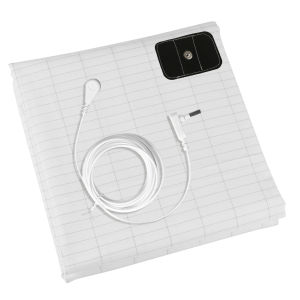 10% Silver Fiber Grounding Sheet Flat Bedsheet with Grounding Cord Organic Cotton Health Sheet Natural Wellness Release Stress