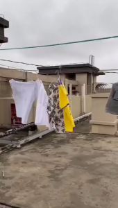 Dây phơi quần áo - Dây phơi đồ thông minh dài 5m không cần cặp