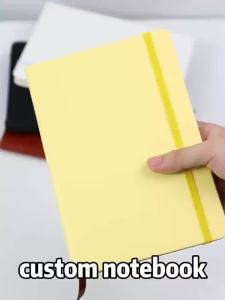 A5 Purple PU Leather Binding Notebook - 80 Sheets (160 Pages) 80gsm Yellow Rice Paper 1cm Underline