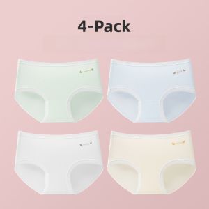 Miiow | Girls Underwear Childrens Modal Triangle Pants Pure Cotton Antibacterial Crotch Skin-friendly Breathable No Butt Squeezing