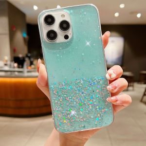 Starry Night Full Cover iPhone 14 pro Max Phone Case Shockproof Glitter Dustproof for Apple 13 12 Anti-Fall Compatible with 8P 15