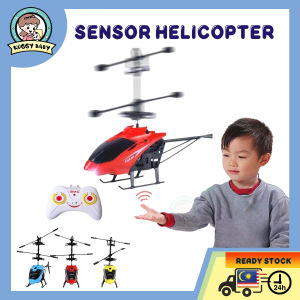 KOGGY Flying Aircraft Toys Helicopter Induction Glowing Toy for Children Kids Remote Control RC Helikopter Aircraft USB Rechargeable Infrared Induction Helecopter Toys For Kids Aeroplane Toy Airbus Sports Toys Outdoor Mainan Kanak-Kanak Educational Gift