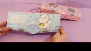 Kotak Alat Tulis Tempat Pensil Dua Lapis Bahan Plastik Multifungsi Untuk Anak