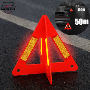 [Woken] Dấu hiệu cảnh báo giao thông phản quang xe hơi di động phản quang màu đỏ cảnh báo lỗi khẩn cấp biển báo hình tam giác Chân máy đậu xe tạm Thời Đường ô tô