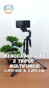 CIJI CJPG-L16S+Q18+P02 TRIPOD MULTIFUNGSI STABILLIZER 360 DERAJAT AI FACE TRACKING DENGAN REMOTE CONTROL
