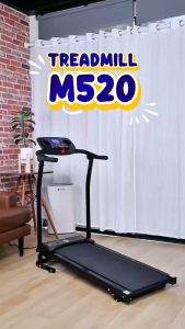 HTD Sport Treadmill Elektrik Lipat 1–12 Km/Jam – Monitor Detak Jantung Kapasitas 120KG Running Walking Pad