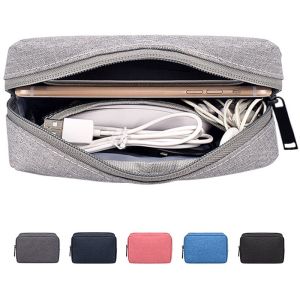 Portable travel storage bag USB data cable digital accessories gadget waterproof large storage bag