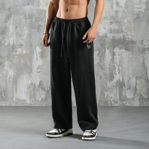 Loose Training Sports Long Pants for Men Casual Straight Leg Fitness Trousers Autumn New Style Large Size Sweatpants
