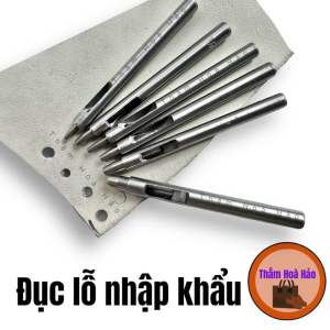 Đục lỗ tròn cho giày dép túi xách cao cấp Từ 0.8 đến 10mm. Cây Đục Lỗ cao cấp. Dụng cụ chuyên dụng giày dép túi xách