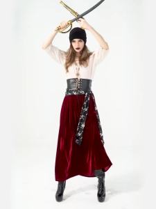 Halloween Costume Female Corset Pirate Costume Cosplay Party Costume Supply