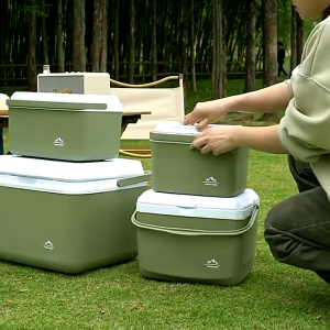 ❄️Lasts 72 hours ❄️Outdoor Cooler Ice Box Chest Insulated 6L 10L 16L Camping Fishing Freshness Preservation Ice Storage Upgrade