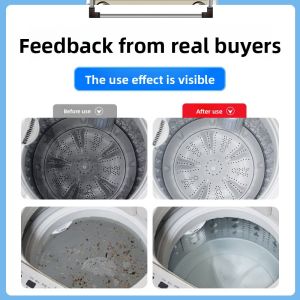 MONLEYTA | Powerful Cleaner Disinfectant For Washing Machine Automatic Drum Deep Stain Removal Slot Gadget Liquid Normal Size 10g