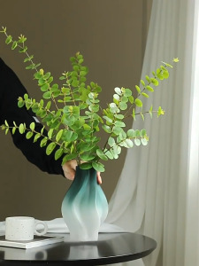 Cành lá táo giả giống lá thật cành 16 nhánh nhỏ phụ kiện trang trí cắm hoa (Cây giả)