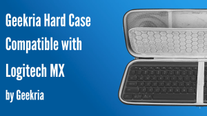 Geekria Keyboard Carrying Case Replacement for Logitech MX Keys Keyboard/MX Keys S Wireless Keyboard Case Case for MX Keys Keyboard and Pebble Wireless Mouse Combo Case (Graphite)