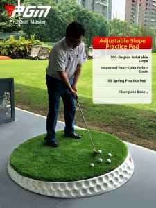 PGM | Patented Adjustable Slope 3D Practice Golf Mat