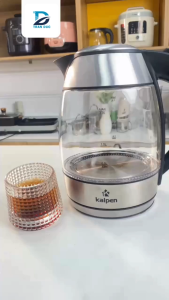 Ấm Đun Nước Thuỷ Tinh Kalpen KK66 - Ấm Siêu Tốc Dung Tích 1.8L - Hàng Chính Hãng - Bảo Hành 24 Tháng