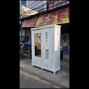 Lemari Baju 2 Pintu Sliding / Lemari Pakaian Pintu Geser 1
