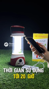 Đèn Sạc Tích Điện LED Cao Cấp 1630 Ánh Sáng Siêu Sáng Dùng Lâu Phù Hợp Gia Đình & Dã Ngoại Tiết Kiệm Thời Gian