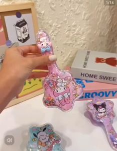 Mitch 1PC Cartoon Air Cushion Comb Hairbrush Kuromi Cinnamoroll My Melody Hair Comb