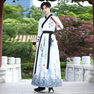 Original Hanfu Mens Clothing Summer Adult Youth Martial Arts Ancient Costume Hero Improved Modern National Style New Chinese Male