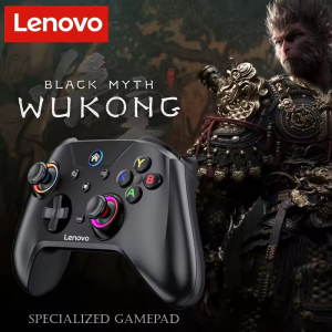 Lenovo S02 Wireless Controller Hall Effect Joysticks Six-axis Motion Bluetooth Gamepad Low Latency Sensing Dual Vibration For PC