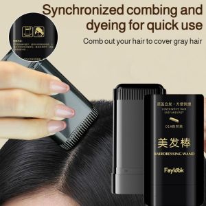 🔥Buy 1 Get 1 Free🔥Conceal gray hair hair dye stick hair gloss powder hairline powder waterproof hair dye for covering bald spots loose powder for covering bald spots hair dye comb to cover 植物配方染发棒