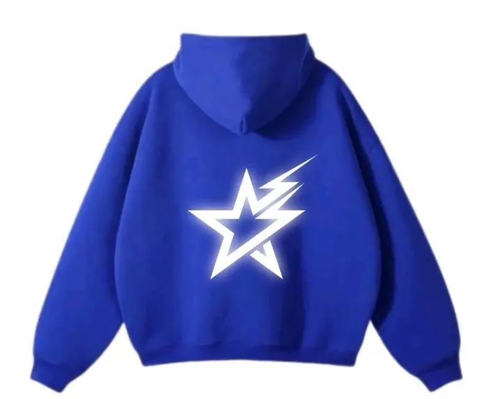 SWEATER HOODIE BOXY SABLON REFLEKTIF LOGO BINTANG OVERSIZE UNISEX COD Sweater Hoodie Lengan Panjang Polyester - Lazada | Lazada Indonesia